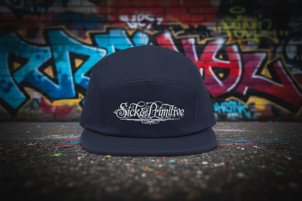 5-Panel “Calligraphy Street Fit” - Sick & Primitive