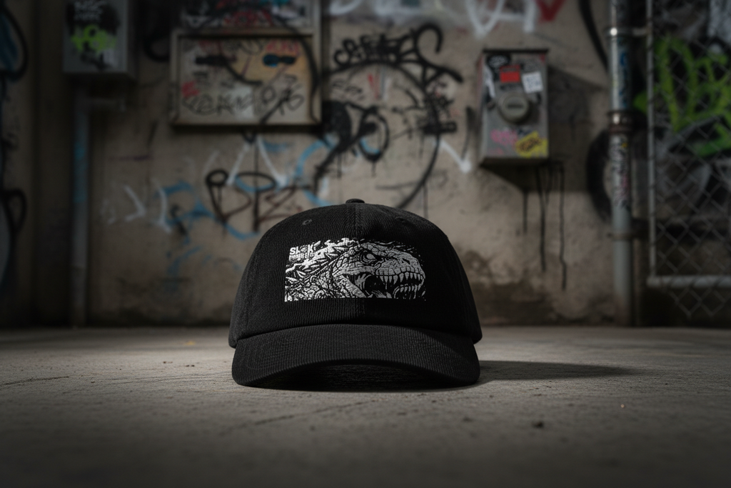 Cappello in velluto - Sick & Primitive Ricamato