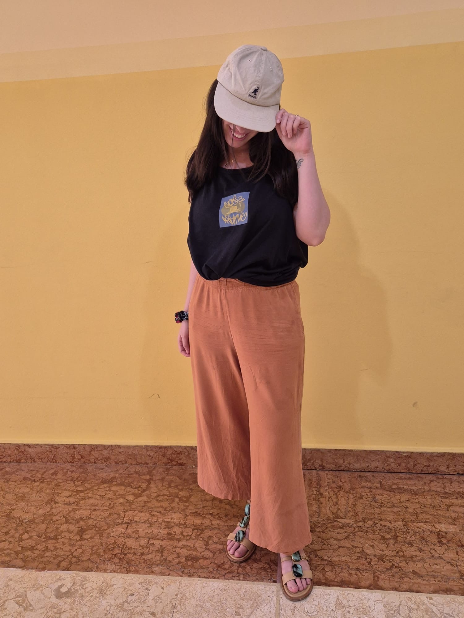 T-shirt smanicata - "The funk squad" - Nera Sunset back