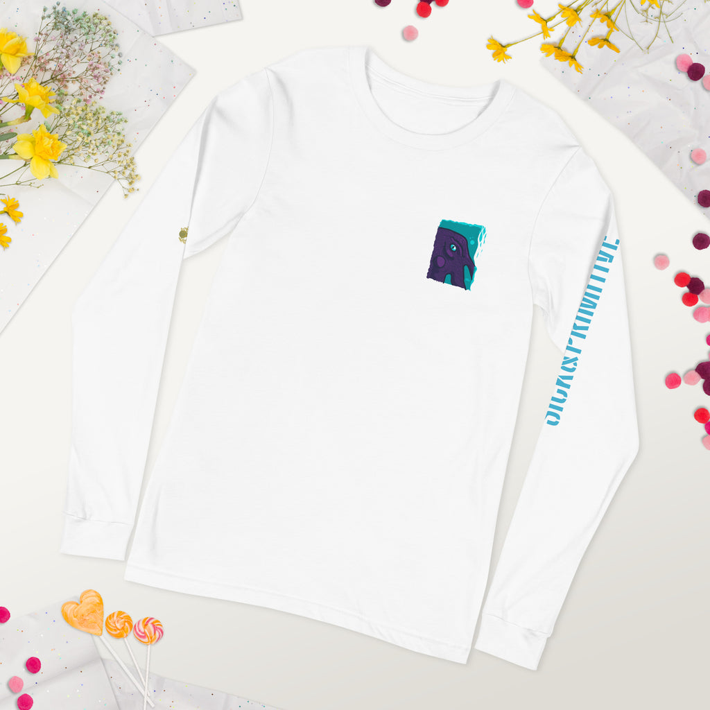 T-shirt a maniche lunghe - “7BRAINS/3HEARTS/1FACE”